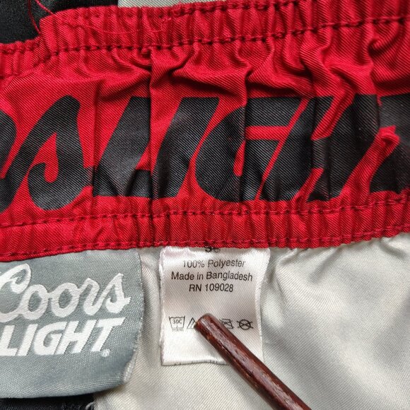 COORS LIGHT Board Shorts Men 36 Cargo Swim Trunks Colorblock Logo Spellout Beach - Picture 6 of 6